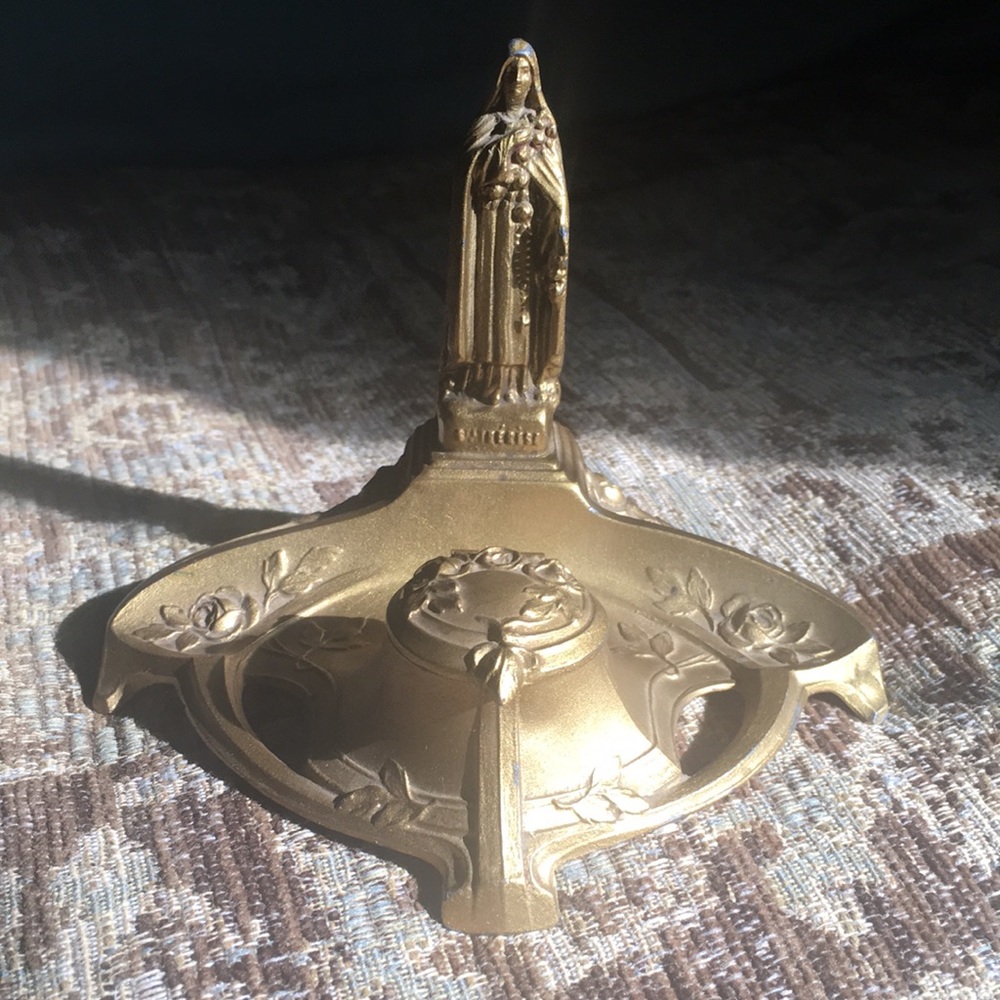 Antique St. Therese Inkwell